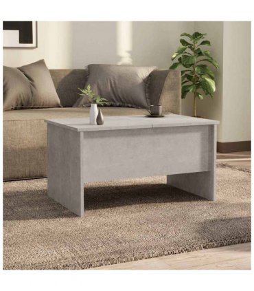 vidaXL Coffee Table Concrete Grey 80x50x42.5 cm Engineered Wood — Size: 80 x 50 x 42.5 cm