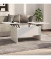 vidaXL Coffee Table White 80x50x42.5 cm Engineered Wood — Size: 80 x 50 x 42.5 cm