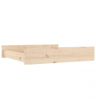 vidaXL Bed Drawers 2 pcs Solid Wood Pine — Colour: natural, Size: 90 x 93 x 18 cm