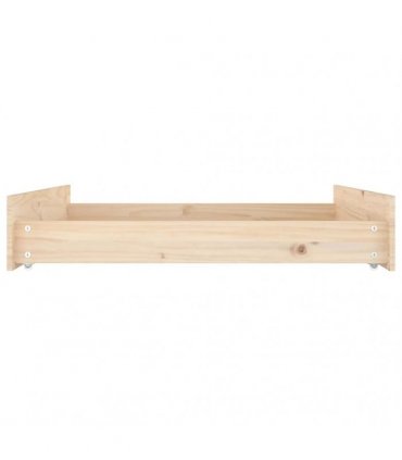 vidaXL Bed Drawers 2 pcs Solid Wood Pine — Colour: natural, Size: 90 x 93 x 18 cm