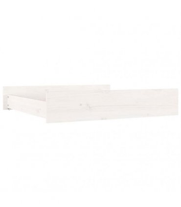 vidaXL Bed Drawers 2 pcs White Solid Wood Pine — Size: 90 x 93 x 18 cm