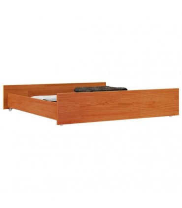 vidaXL Bed Drawers 2 pcs Wax Brown Solid Wood Pine — Size: 95 x 93 x 18 cm
