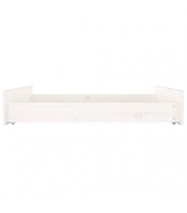 vidaXL Bed Drawers 2 pcs White Solid Wood Pine — Size: 95 x 93 x 18 cm