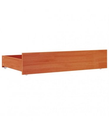 vidaXL Bed Drawers 4 pcs Wax Brown Solid Wood Pine — Size: 90 x 57 x 18 cm