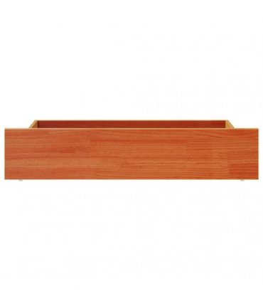 vidaXL Bed Drawers 4 pcs Wax Brown Solid Wood Pine — Size: 90 x 57 x 18 cm