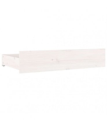 vidaXL Bed Drawers 4 pcs White Solid Wood Pine — Size: 90 x 57 x 18 cm