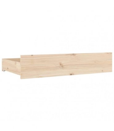 vidaXL Bed Drawers 4 pcs Solid Wood Pine — Colour: natural, Size: 95 x 57 x 18 cm
