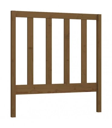 vidaXL Bed Headboard | Honey Brown | Solid Pine Wood | Single | Appealing Design — Size: 95 x 100 cm