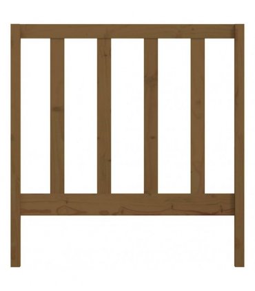vidaXL Bed Headboard | Honey Brown | Solid Pine Wood | Single | Appealing Design — Size: 95 x 100 cm