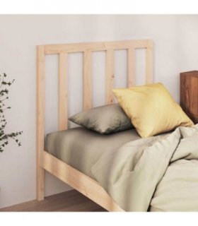 vidaXL Bed Headboard 95x4x100 cm Solid Wood Pine — Colour: natural, Size: 95 x 100 cm — V0672031134
