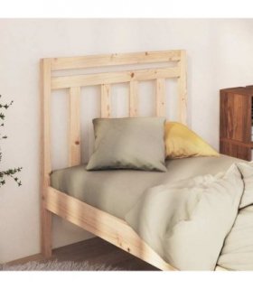 vidaXL Bed Headboard 95x4x100 cm Solid Wood Pine — Colour: natural, Size: 95 x 100 cm — V0672031178