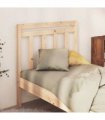 vidaXL Bed Headboard 95x4x100 cm Solid Wood Pine — Colour: natural, Size: 95 x 100 cm — V0672031178