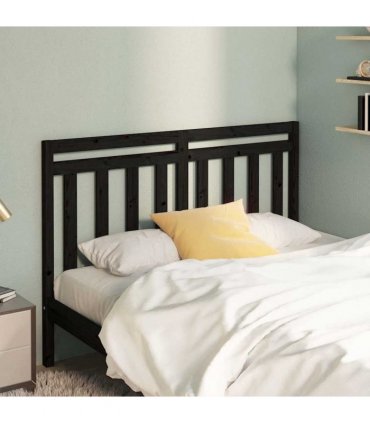 vidaXL Bed Headboard | Black | Solid Pine wood — Size: 166 x 100 cm