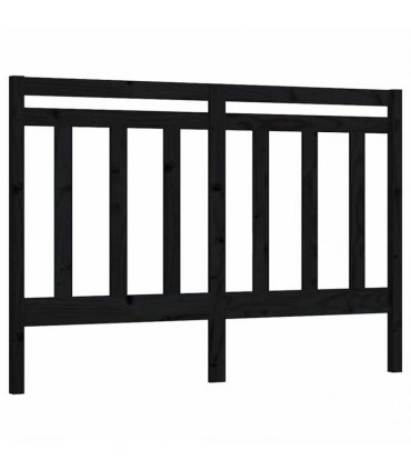 vidaXL Bed Headboard | Black | Solid Pine wood — Size: 166 x 100 cm