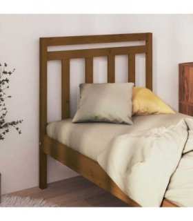 vidaXL Bed Headboard Honey Brown 95x4x100 cm Solid Wood Pine — Size: 95 x 100 cm — V0672031197