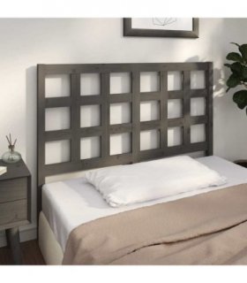 vidaXL Bed Headboard Grey 125.5x4x100 cm Solid Wood Pine — Size: 125.5 x 100 cm — V0672031244