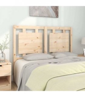 vidaXL Bed Headboard 125.5x4x100 cm Solid Pine Wood — Colour: natural, Size: 125.5 x 100 cm