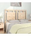 vidaXL Bed Headboard 125.5x4x100 cm Solid Pine Wood — Colour: natural, Size: 125.5 x 100 cm