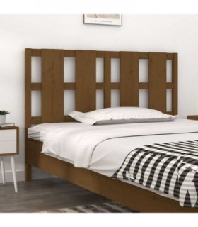 vidaXL Bed Headboard Honey Brown 145.5x4x100 cm Solid Wood Pine — Size: 145.5 x 100 cm