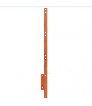 vidaXL Headboard Wax Brown 135 cm Solid Wood Pine — Size: 140.5 x 100 cm
