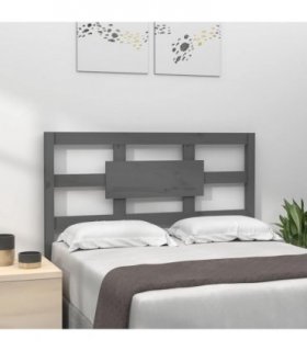 vidaXL Bed Headboard Grey 95.5x4x100 cm Solid Wood Pine — Size: 95.5 x 100 cm — V0672031314