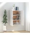 vidaXL Hanging Cabinet White 69,5x34x90 cm Engineered Wood