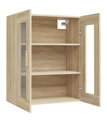 vidaXL Hanging Wall Cabinet Sonoma Oak 69.5x34x90 cm