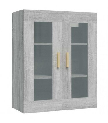 vidaXL Hanging Wall Cabinet Grey Sonoma 69.5x34x90 cm