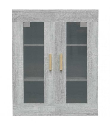 vidaXL Hanging Wall Cabinet Grey Sonoma 69.5x34x90 cm