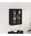 vidaXL Wall Cabinet Black Oak 69.5 x 34 x 90 cm Engineered Wood — V0672031563