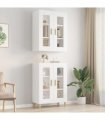 vidaXL Hanging Wall Cabinet White 69.5x34x90 cm