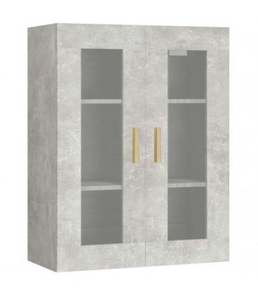 vidaXL Hanging Wall Cabinet Concrete Grey 69.5x34x90 cm