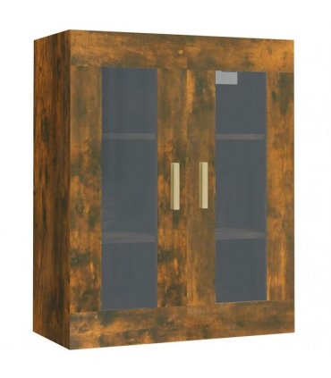 vidaXL Hanging Wall Cabinet Smoked Oak 69.5x34x90 cm