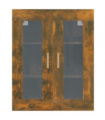 vidaXL Hanging Wall Cabinet Smoked Oak 69.5x34x90 cm