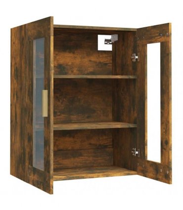 vidaXL Hanging Wall Cabinet Smoked Oak 69.5x34x90 cm