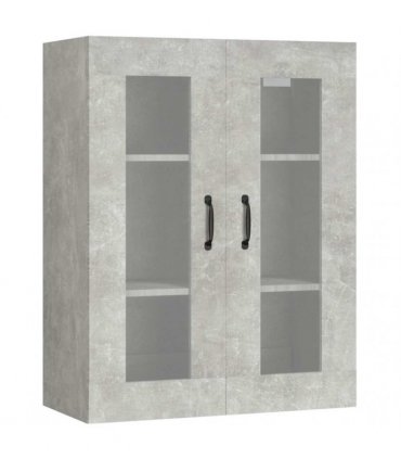 vidaXL Hanging Wall Cabinet Concrete Grey 69.5x34x90 cm — V0672031573
