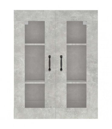 vidaXL Hanging Wall Cabinet Concrete Grey 69.5x34x90 cm — V0672031573