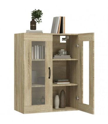 vidaXL Hanging Wall Cabinet Sonoma Oak 69.5x34x90 cm — V0672031576
