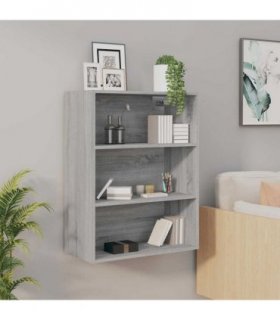 vidaXL Hanging Wall Cabinet Grey Sonoma 69.5x32.5x90 cm