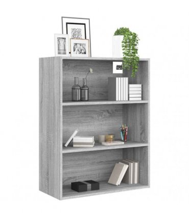 vidaXL Hanging Wall Cabinet Grey Sonoma 69.5x32.5x90 cm