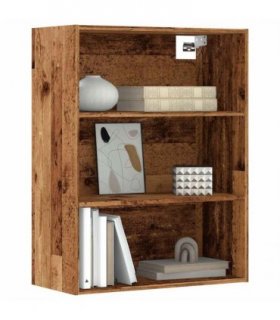 vidaXL Hanging Wall Cabinet Old Wood 69.5x32.5x90 cm