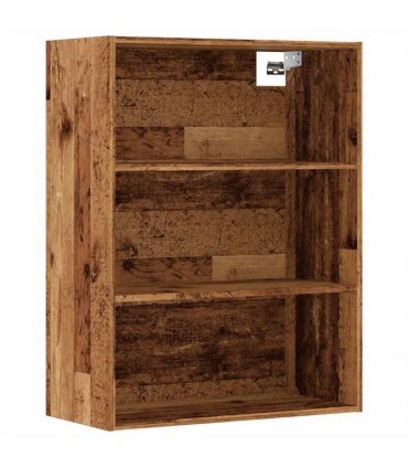 vidaXL Hanging Wall Cabinet Old Wood 69.5x32.5x90 cm