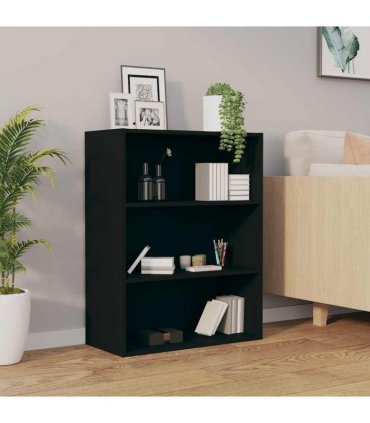 vidaXL Hanging Wall Cabinet | Black | Engineered Wood | Rectangular | Minimalist