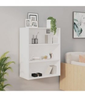 vidaXL Hanging Wall Cabinet White 69.5x32.5x90 cm