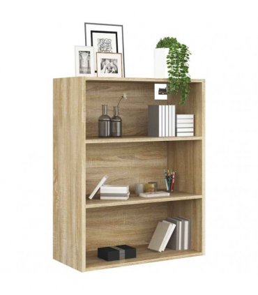 vidaXL Hanging Wall Cabinet Sonoma Oak 69.5x32.5x90 cm