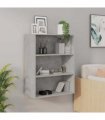 vidaXL Hanging Wall Cabinet Concrete Grey 69.5x32.5x90 cm
