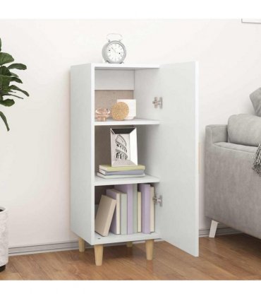 vidaXL Sideboard White 34.5x34x90 cm Engineered Wood