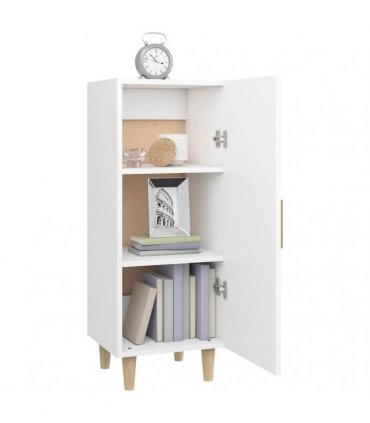vidaXL Sideboard White 34.5x34x90 cm Engineered Wood