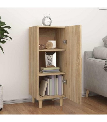 vidaXL Sideboard Sonoma Oak 34.5x34x90 cm Engineered Wood