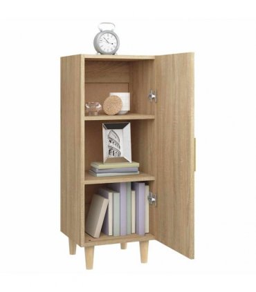 vidaXL Sideboard Sonoma Oak 34.5x34x90 cm Engineered Wood